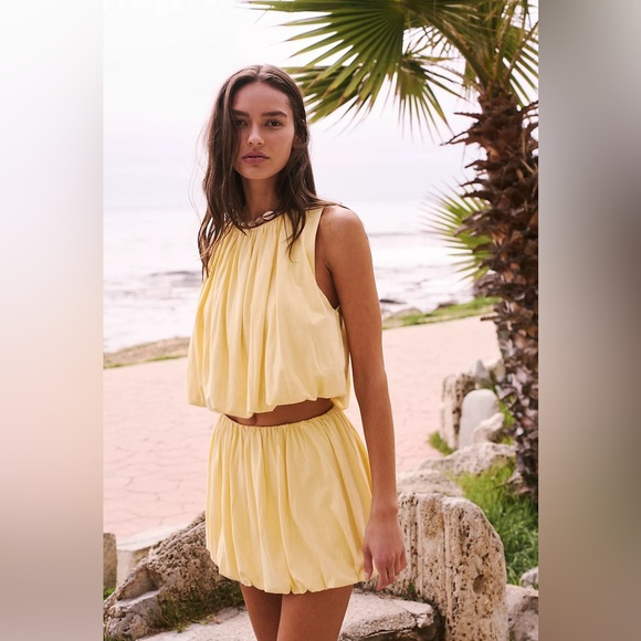 Free People Lydia Set Banana Cream